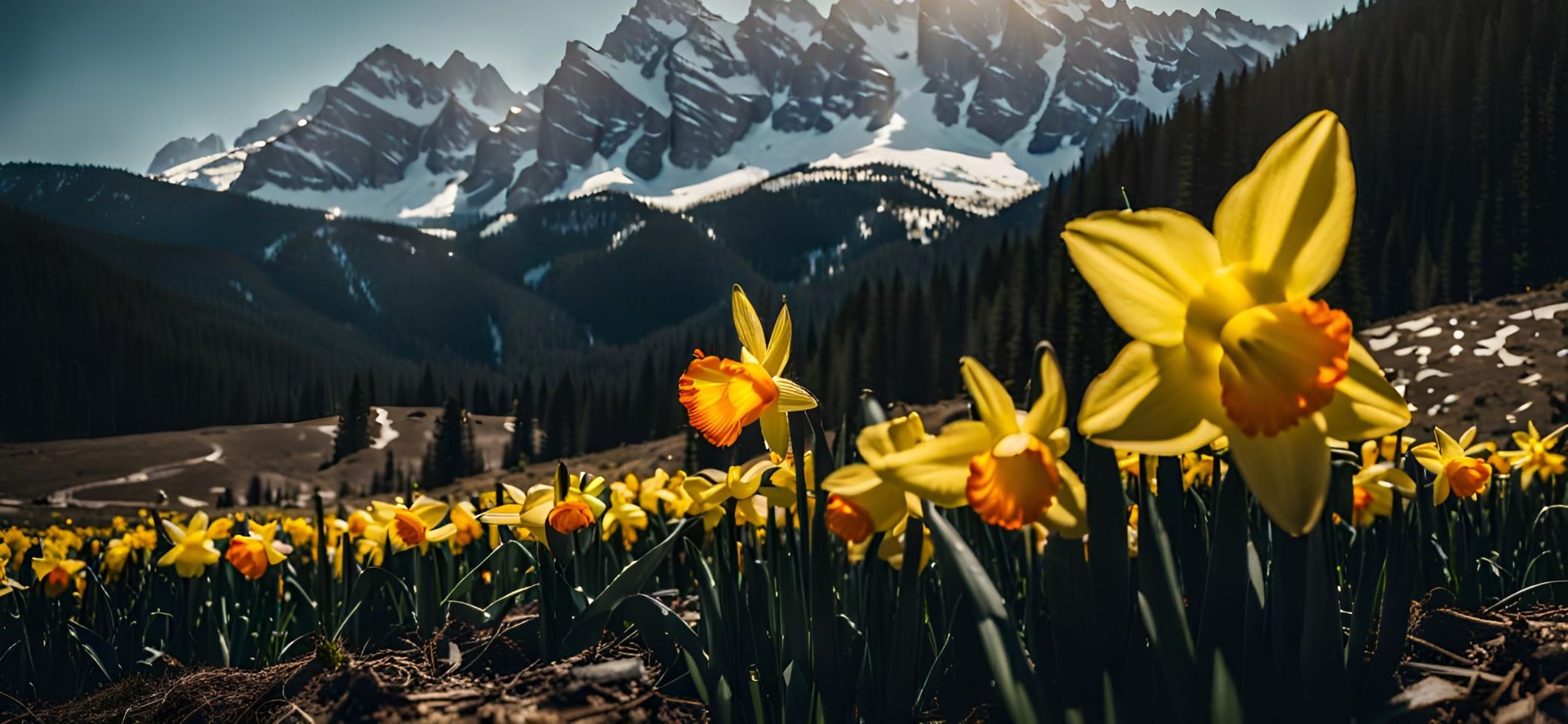 Mountain daffodils | © Nightcafe AI with SDXL 1.0